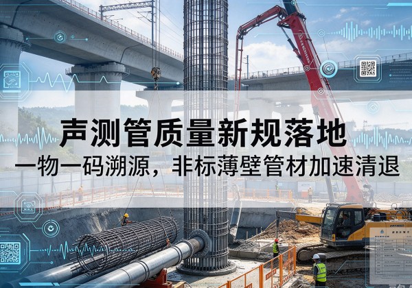 徐州声测管质量新规落地，一物一码溯源，非标薄壁管材加速清退