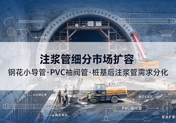 徐州注浆管细分市场扩容，隧道钢花小导管、PVC 袖阀管、桩基后注浆管需求分化